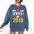 Class Of 2019 Graduation Senior High School College Comfort Colors Sweatshirt Denim