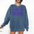 Class Of 2019 High School Graduation Purple Senior Comfort Colors Sweatshirt Denim