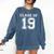 Class Of 2019 School Graduation Graphic Comfort Colors Sweatshirt Denim