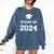 Class Of 2024 Graduation Comfort Colors Sweatshirt Denim