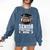 Class Of 2024 Graduation Senior Football Mom 2024 Comfort Colors Sweatshirt Denim