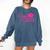 Class Of 2024 Pink For Girls And Women Graduation Comfort Colors Sweatshirt Denim