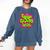 Class Of 2025 Senior Fresh 90s TV Style Retro Graduation Comfort Colors Sweatshirt Denim