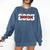 Class Of 2025 Senior Graduation 2025 And Red Comfort Colors Sweatshirt Denim