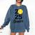 Class Of 2025 Softball Senior Graduation Graduate Women Comfort Colors Sweatshirt Denim