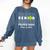 Class Of 2025 Tennis Mom Senior Graduation Graduate Comfort Colors Sweatshirt Denim