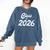 Class Of 2026 Graduation School Spirit Her Senior Class Comfort Colors Sweatshirt Denim
