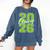 Class Of 2026 Graduation Varsity Lime Green Letters Comfort Colors Sweatshirt Denim