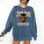 Class Of 2026 Highland Cow Senior Graduation School Pride Comfort Colors Sweatshirt Denim