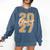 Class Of 2027 Graduation Varsity Orange On The Back Premium Tri-Blend Comfort Colors Sweatshirt Denim