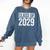 Class Of 2029 Shirt Senior 2029 Graduation Comfort Colors Sweatshirt Denim