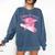 Class Of 2032 Senior 2032 Back To School 2032 Graduation Cap Comfort Colors Sweatshirt Denim