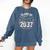 Class Of 2037 Graduation Comfort Colors Sweatshirt Denim