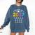 Class Of 2037 Grow With Me Checklist Graduation Comfort Colors Sweatshirt Denim