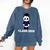 Cute Graduation Panda Class 2018 Comfort Colors Sweatshirt Denim