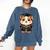 Cute Hamster Graduation Comfort Colors Sweatshirt Denim