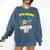Dabbing Graduation Boy 8th Grade Class Of 2021 Comfort Colors Sweatshirt Denim