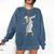 Dabbing Graduation Class Of 2025 Woman Graduation Comfort Colors Sweatshirt Denim