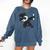 Dabbing Panda Bear Graduation Senior 2019 Shirt Comfort Colors Sweatshirt Denim