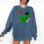 Dinosaur Rawr Diploma Graduate Graduation Comfort Colors Sweatshirt Denim