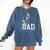 Disney Mickey Mouse 2025 Graduation Class Of '25 Rad Grad Premium Tri-Blend Comfort Colors Sweatshirt Denim