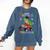I Easily Crushed Kindergarten Graduation 2022 Truck Dinosaur Comfort Colors Sweatshirt Denim
