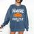 Elementary School 2021 Degree Graduation Graduate Comfort Colors Sweatshirt Denim
