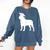 English Mastiff Graduation Dog Graduate Comfort Colors Sweatshirt Denim