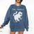 Ew People Cat Skateboard Introvert Sarcastic Humor Comfort Colors Sweatshirt Denim