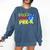 First Day Of School Shirt Peace Out Pre-K Graduation Kids So Comfort Colors Sweatshirt Denim