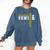 Football Senior Night Football Senior 2025 Graduation 19 Comfort Colors Sweatshirt Denim