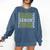 Football Senior Night Football Senior 2025 Graduation 56 Comfort Colors Sweatshirt Denim