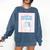 Fun Cute Introvert Cat Character Quote Men Women Comfort Colors Sweatshirt Denim