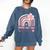 Fun Happy Last Day Of School Girl Student Graduation Rainbow Comfort Colors Sweatshirt Denim