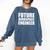 Future Aerospace Engineer College Graduate Graduation Comfort Colors Sweatshirt Denim