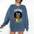 Future HBCU Grad Girl Graduation Historically College Comfort Colors Sweatshirt Denim