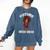 Future HBCU Grad Girl Wearing Graduation Gown Comfort Colors Sweatshirt Denim