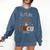 Future HBCU Grad Graduate Afro Boy College Graduation Comfort Colors Sweatshirt Denim