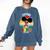 Future HBCU Grad Graduate Afro Girl College Graduation Comfort Colors Sweatshirt Denim
