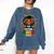 Future HBCU Grad Graduation Students Girl Kids Comfort Colors Sweatshirt Denim