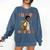 Future HBCU Grad History Month Graduation Boys Kids Comfort Colors Sweatshirt Denim