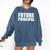 Future Principal College Graduate Graduation Promotion Comfort Colors Sweatshirt Denim