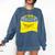 Go Away I'm Introverting Antisocial Shy Introvert Comfort Colors Sweatshirt Denim
