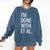 Grad Student Dissertation Thesis PhD Graduation Comfort Colors Sweatshirt Denim