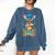 Graduate Kangaroo Class Of 2025 Kids Graduation Comfort Colors Sweatshirt Denim