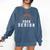 Graduate Senior Class Of 2026 Basketball Player Graduation Comfort Colors Sweatshirt Denim
