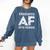 Graduated AF 2018 Senior Graduation Shirt Comfort Colors Sweatshirt Denim