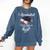 I Graduated Life Is Gonna Be Easy Now Right Graduation Comfort Colors Sweatshirt Denim
