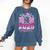 Graduation 2025 Proud Mom Of 2025 Graduate Floral Women Comfort Colors Sweatshirt Denim