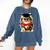 Graduation Cat Class Of 2023 Comfort Colors Sweatshirt Denim